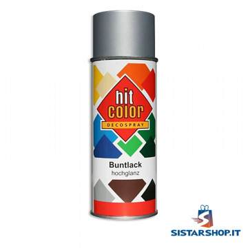 Hit Color Vernice Spray Argento Cromato 400 ml