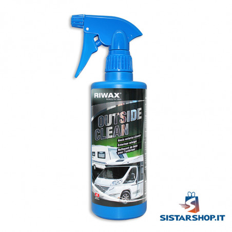 Outside clean riwax spray per pulizia degli esterni di camper e caravan