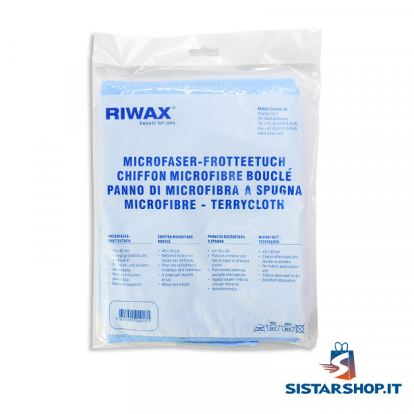 Riwax Panno in Microfibra per Pulizia Interni Auto